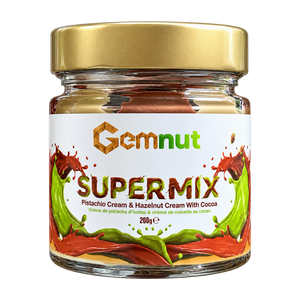 Gemnut Supermix - Pistachio & Hazelnut Cream with Cocoa (200g)