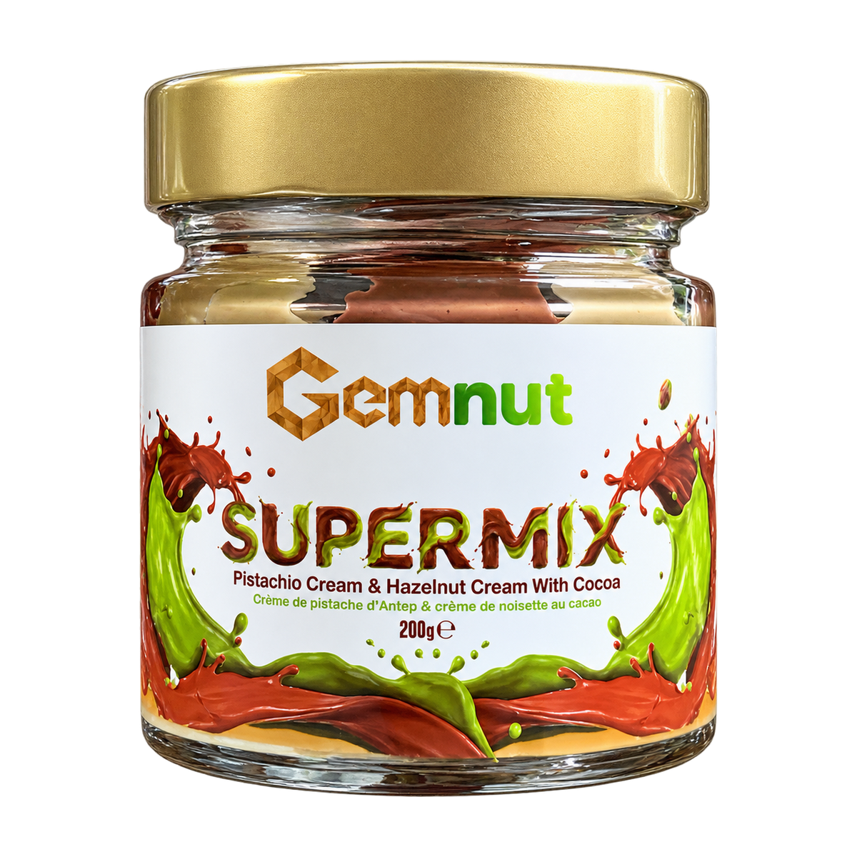 Gemnut Supermix - Pistachio & Hazelnut Cream with Cocoa (200g)