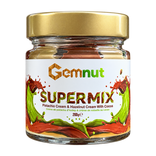 Gemnut Supermix - Pistachio & Hazelnut Cream with Cocoa (200g)